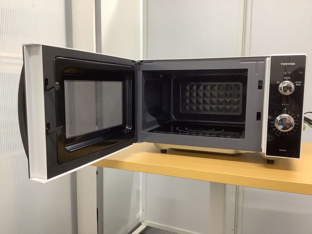東芝 電子レンジ 2021年製 ER-WM17(W) フラット式 ヘルツフリー
