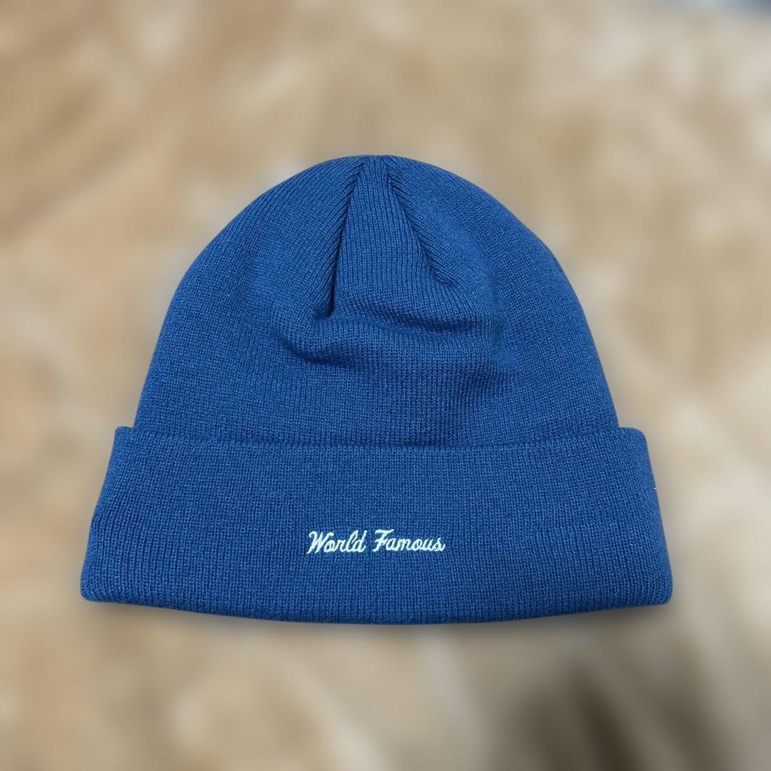 Supreme NEW ERA ニット帽　ビーニー　BOXロゴ　ブルー　水色