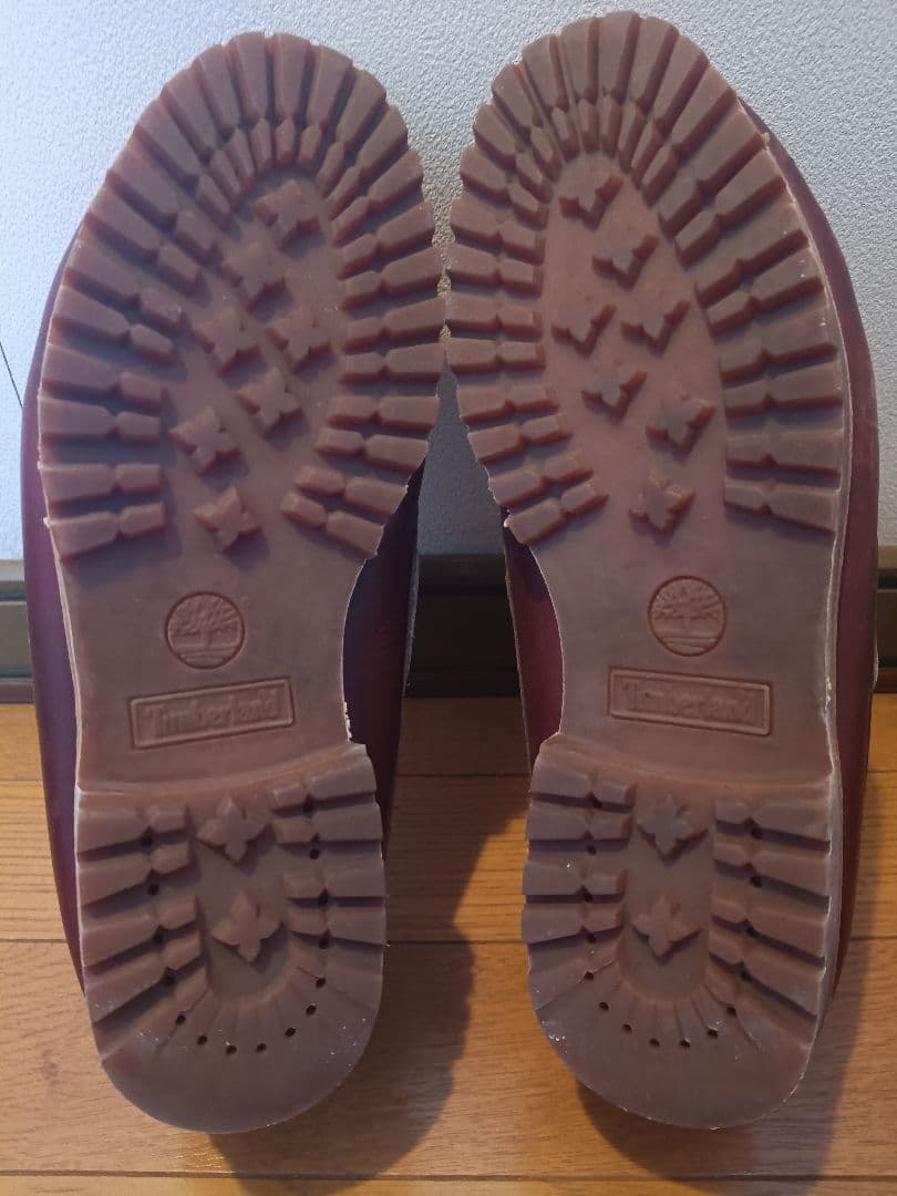 Timberland 3eye モカシン デッキシューズ バーガンディ