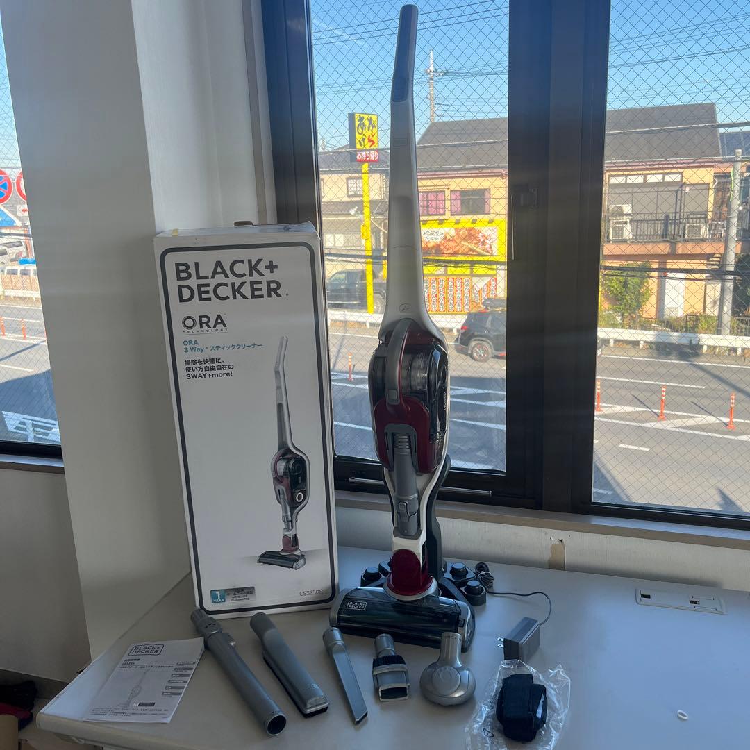 BLACK＆DECKER レッド CS3250-R コードレス サイクロン式
