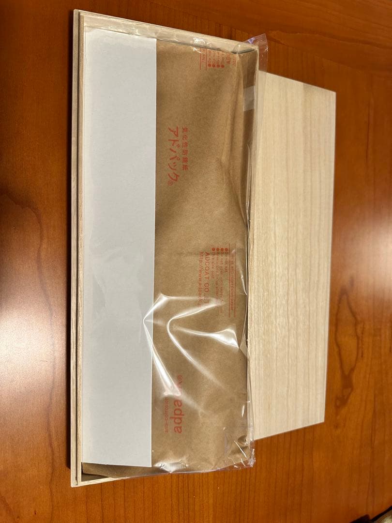 堺孝行　蕎麦包丁　モリブデン　鏡面仕上げ　帆布ケース付き　33cm 本刃付
