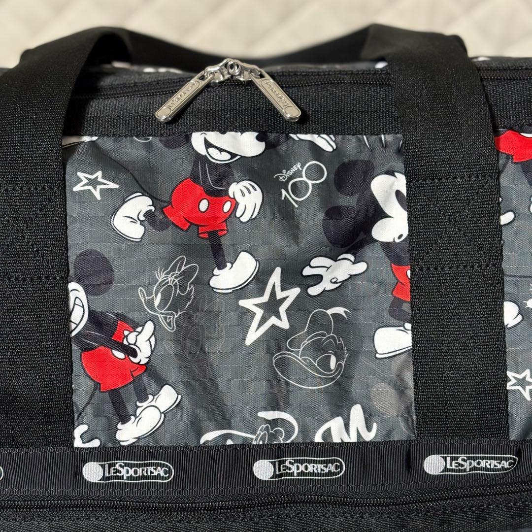 【美品】レスポートサック　ラージウィークエンダー　ディズニー100チームミッキー