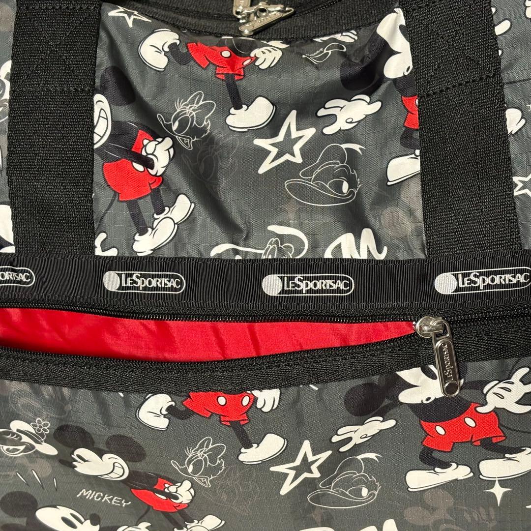 【美品】レスポートサック　ラージウィークエンダー　ディズニー100チームミッキー