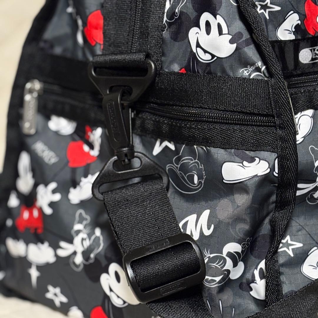 【美品】レスポートサック　ラージウィークエンダー　ディズニー100チームミッキー