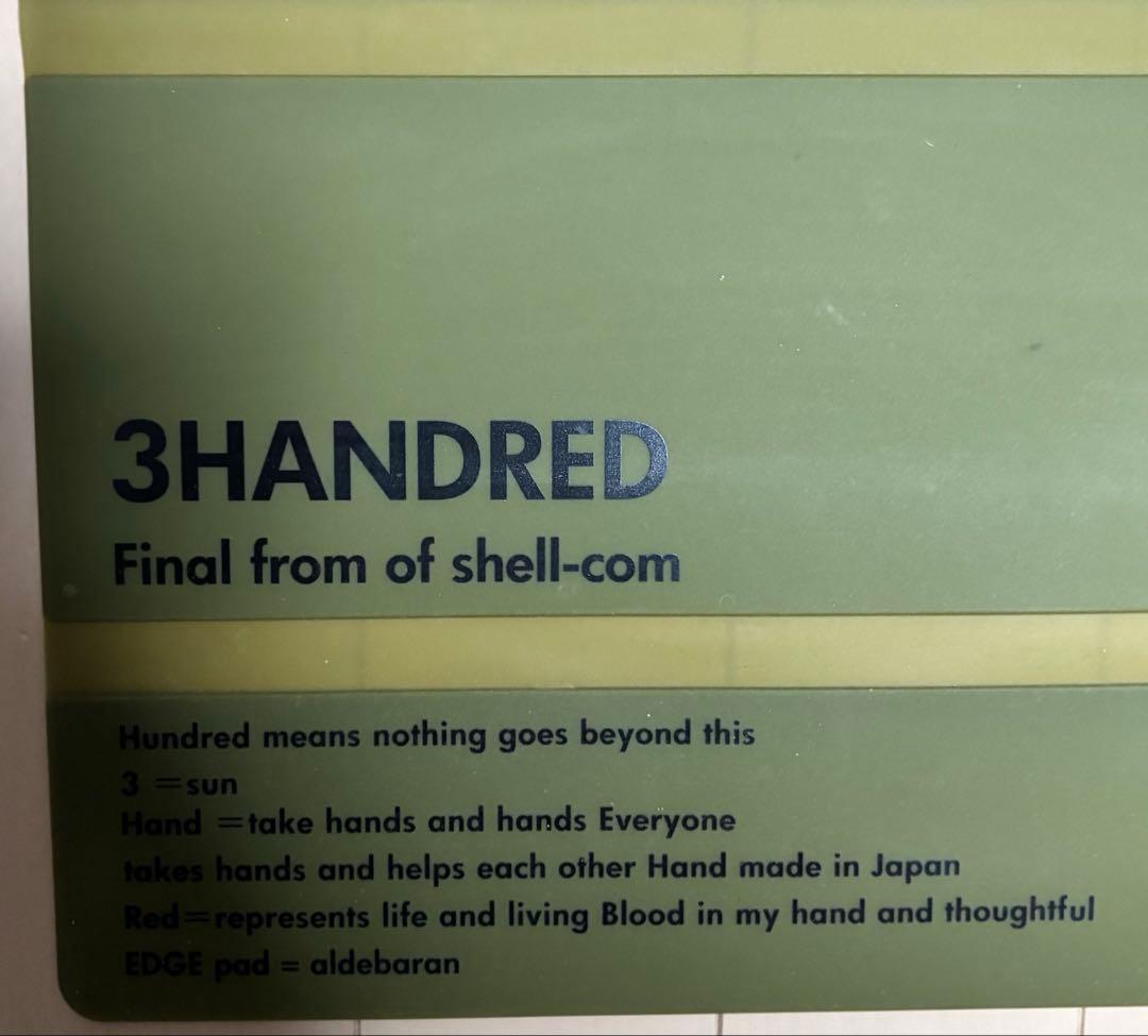 t*n様 bushdebrunt brunt 3HANDRED エッジパッド 5