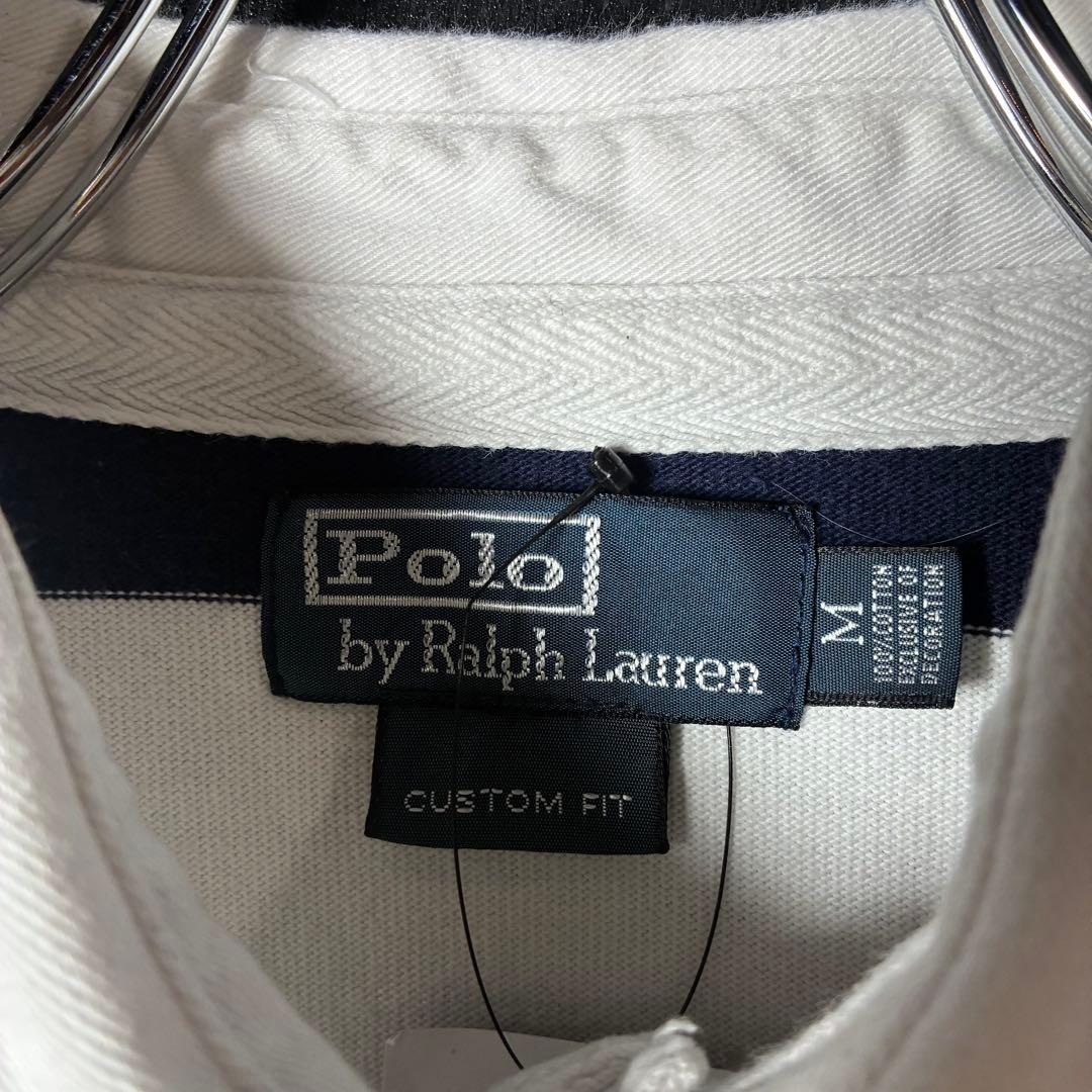 90s POLO RALPH LAUREN ラガーシャツ　ボーダー　ビッグポニー