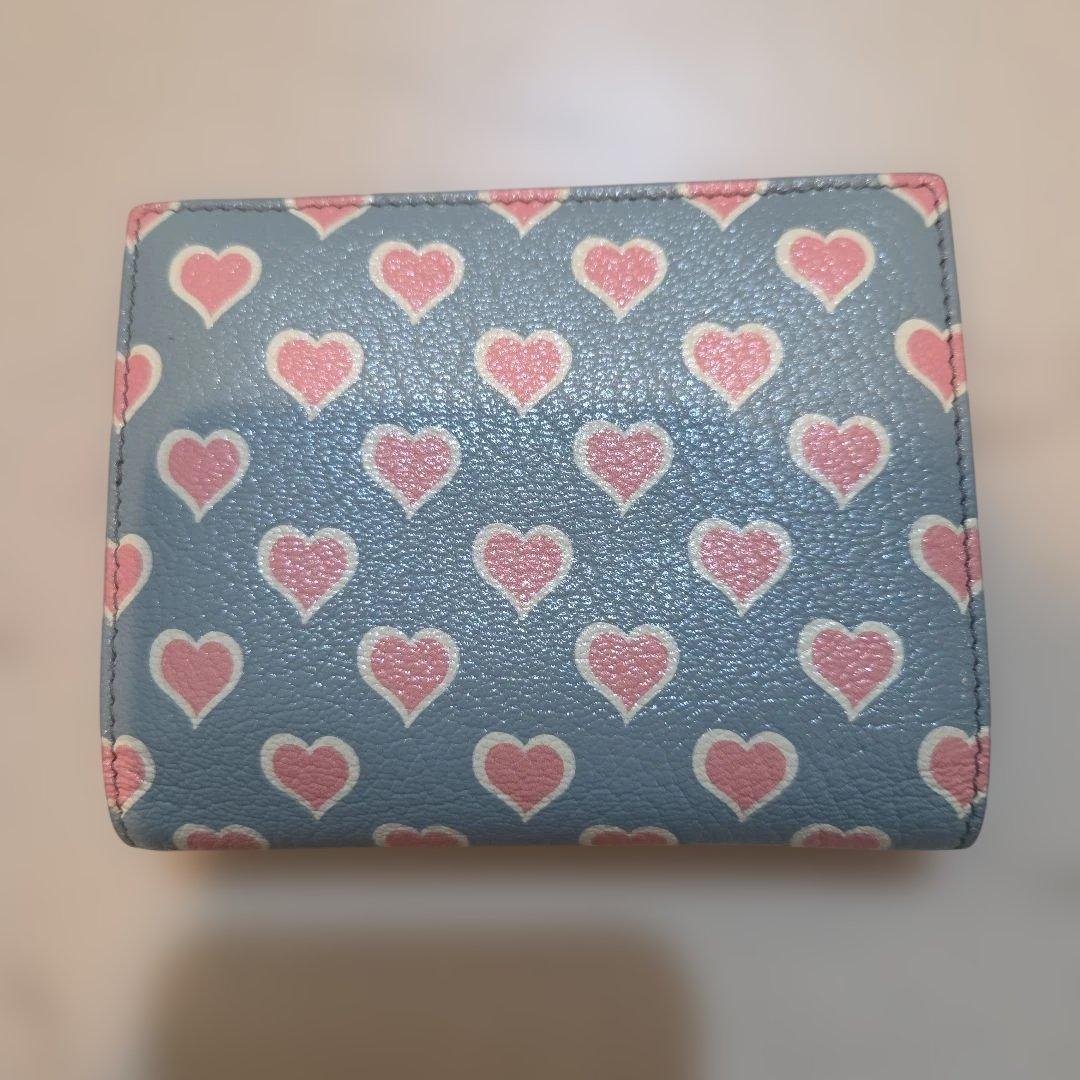 miu miu ハート柄 二つ折り財布 ピンク