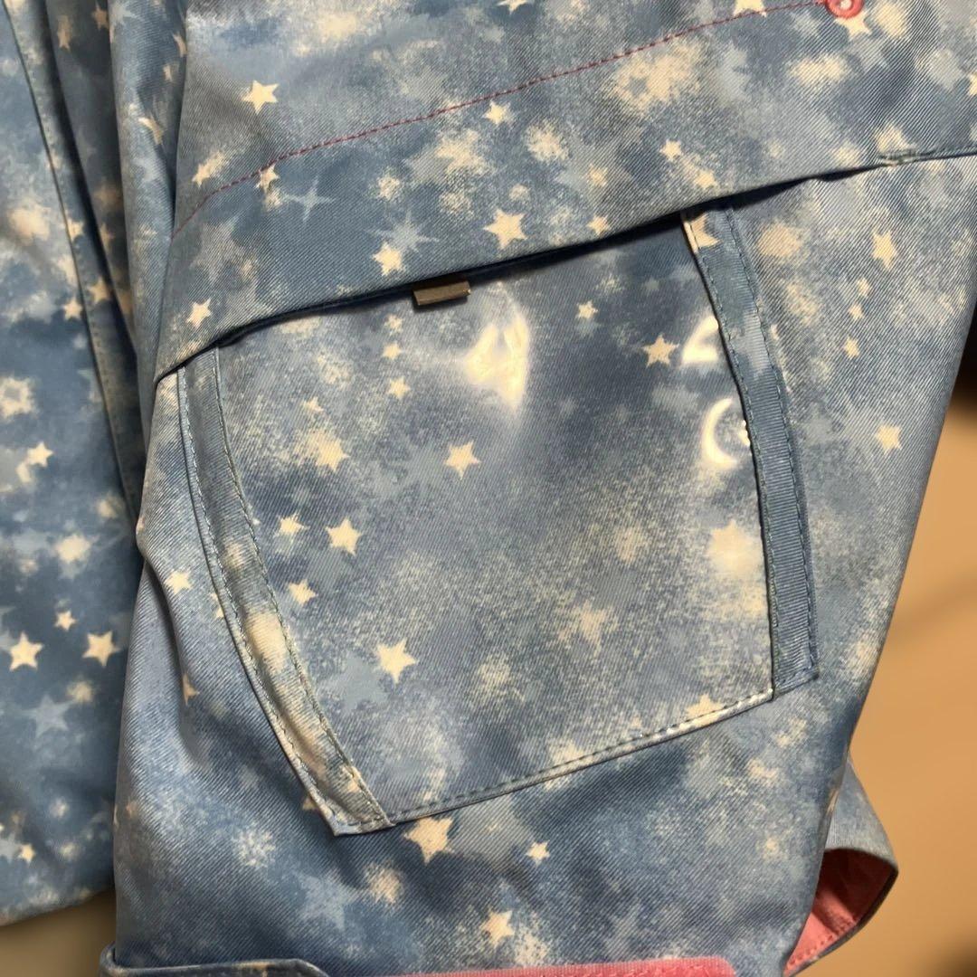 DESCENTE スキーウェア　140 水色　ネイビー