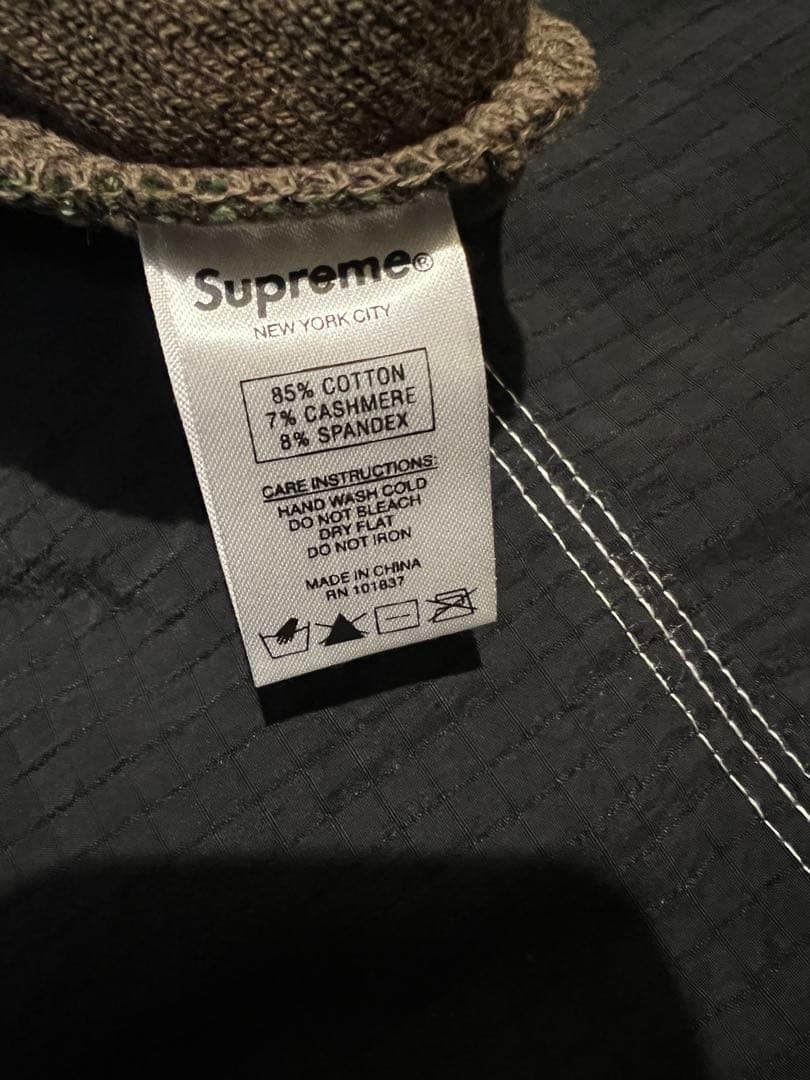 Supreme カモフラージュ ニット帽