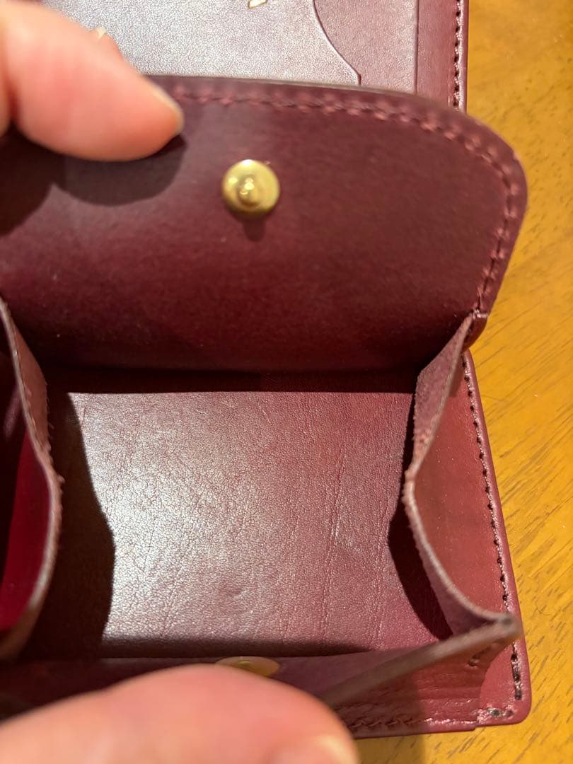 【LONA】 smart mini wallet ワイン