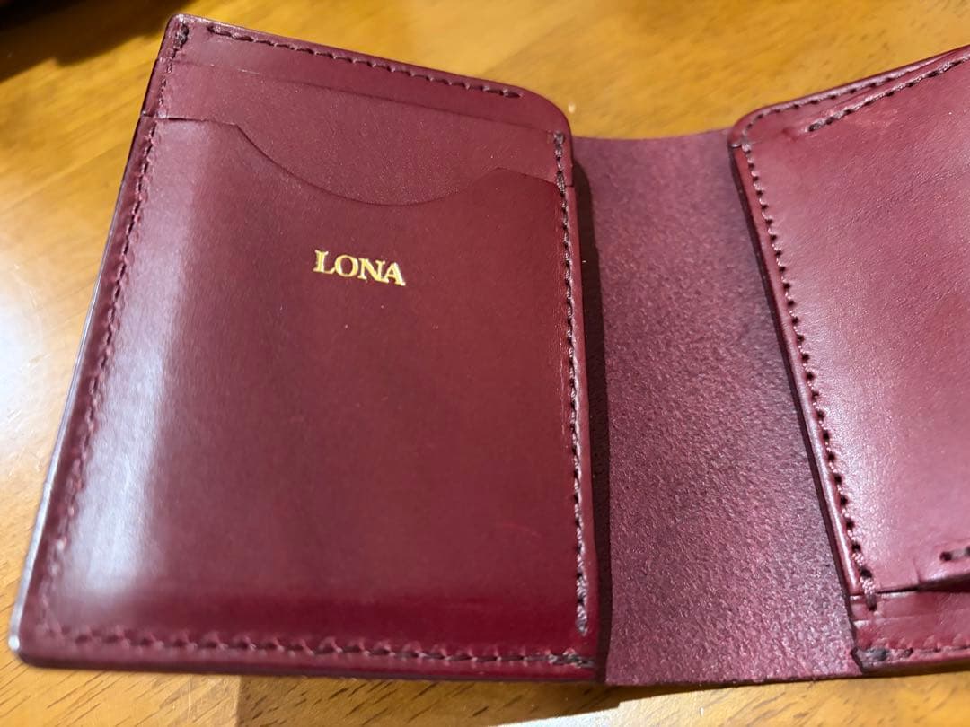 【LONA】 smart mini wallet ワイン