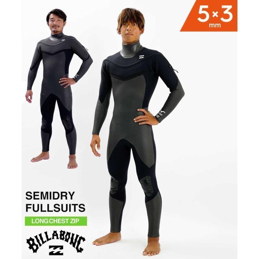 極美品 _BILLABONG 5x3ロングチェストジップセミドライ