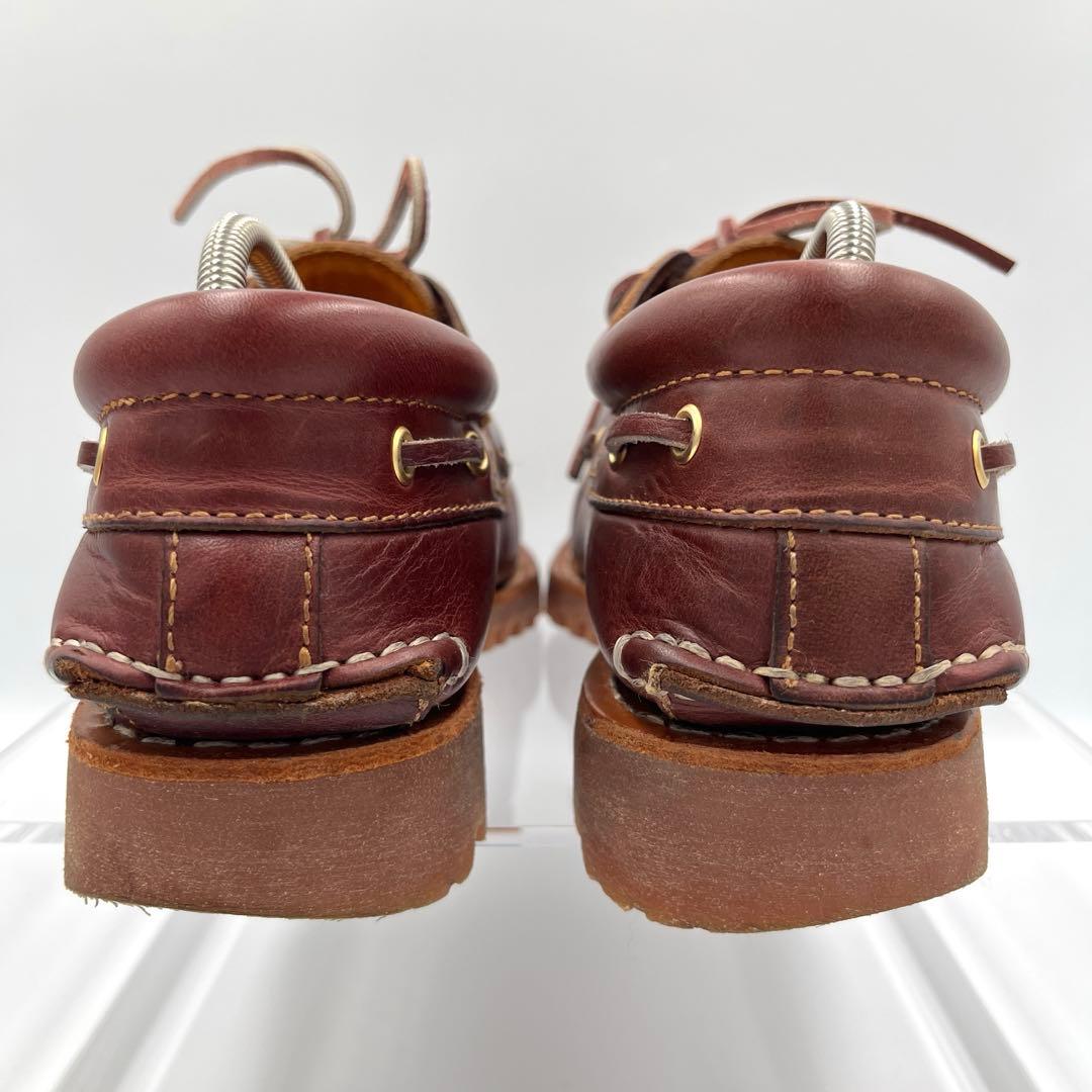 【美品】Timberland　モカシン25cm デッキシューズ3eye