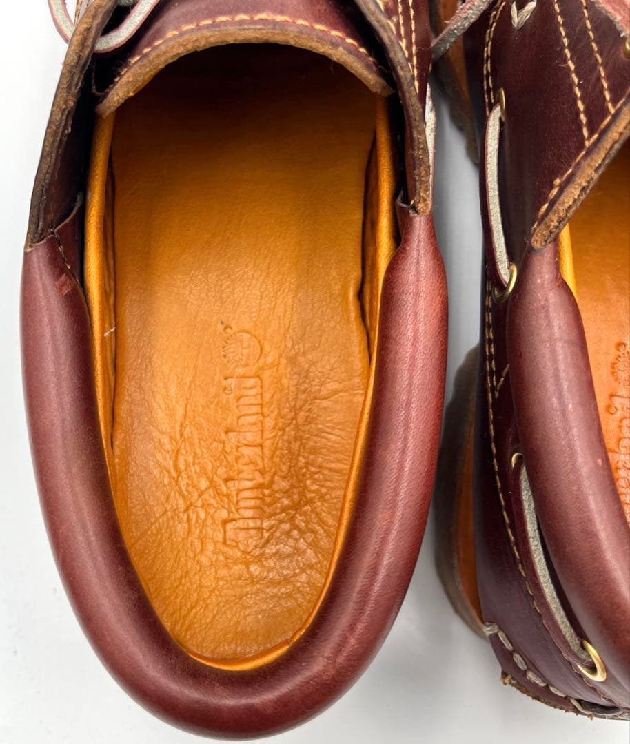 【美品】Timberland　モカシン25cm デッキシューズ3eye