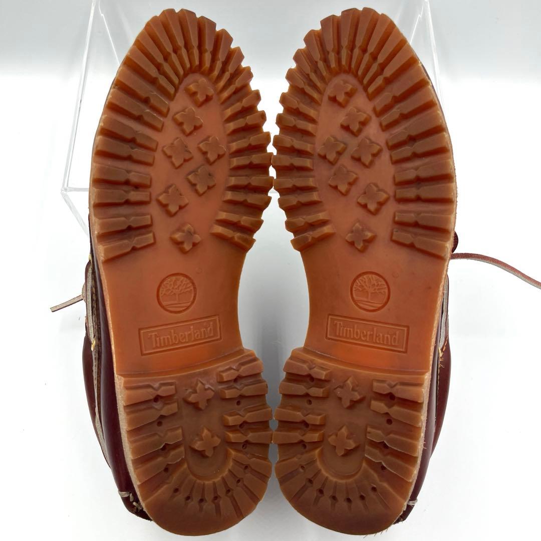 【美品】Timberland　モカシン25cm デッキシューズ3eye