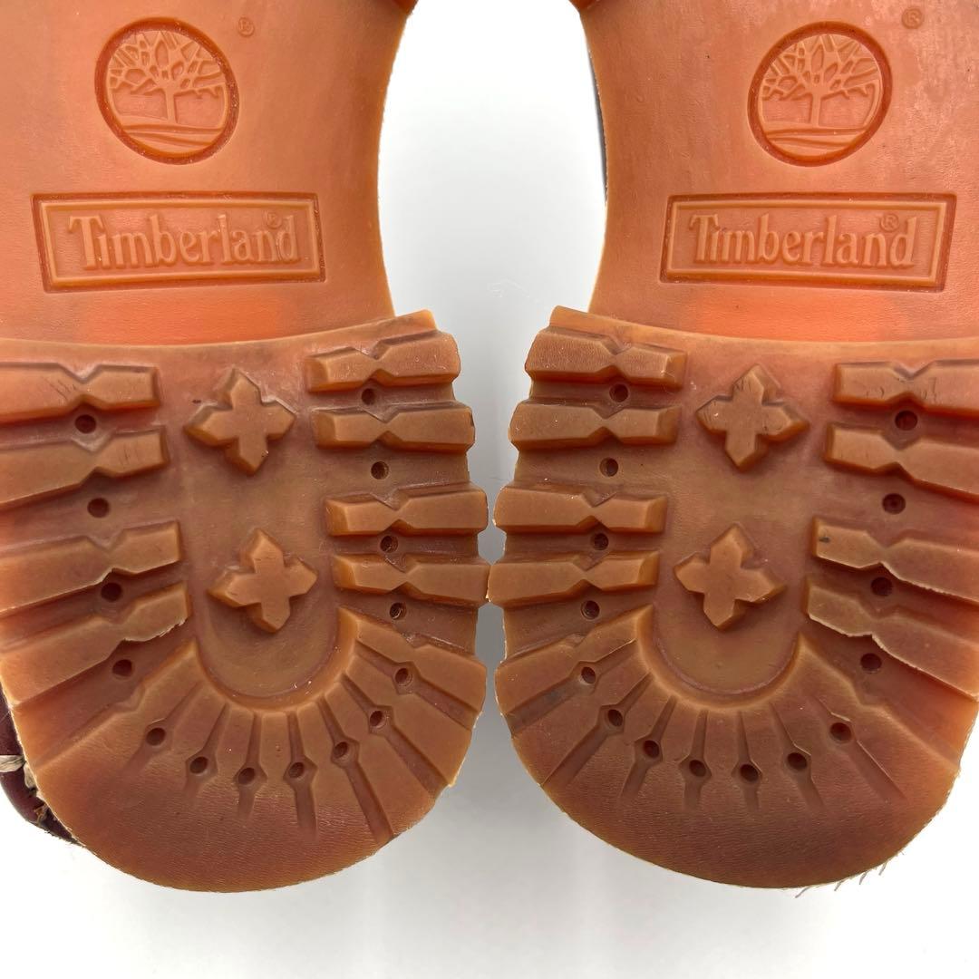 【美品】Timberland　モカシン25cm デッキシューズ3eye