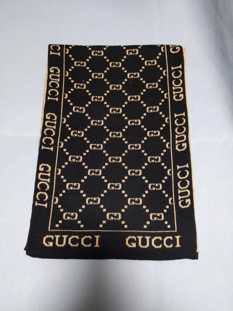 【GUCCIマフラー】リバーシブルマフラー