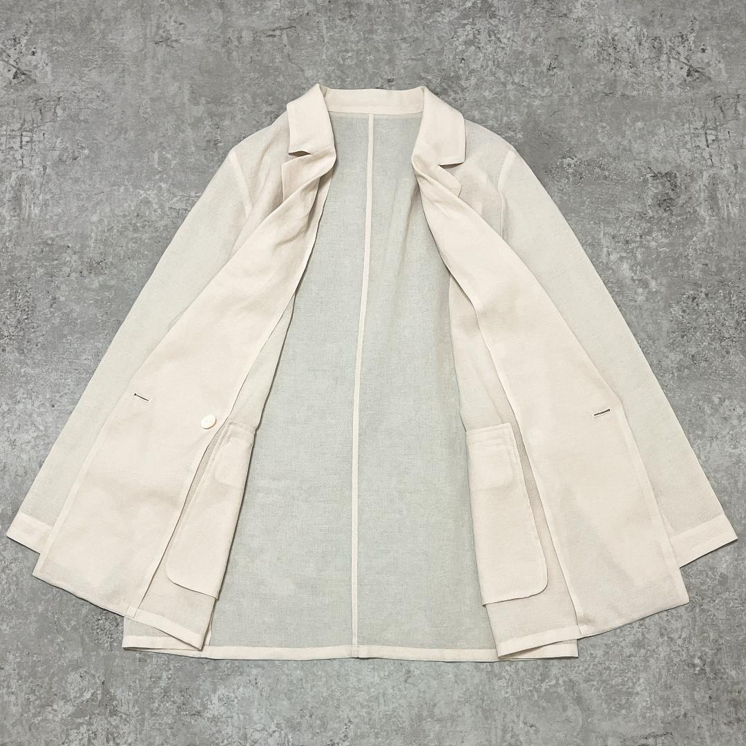 Loungedress ラウンジドレス【洗える】リネンライク シアー ジャケット
