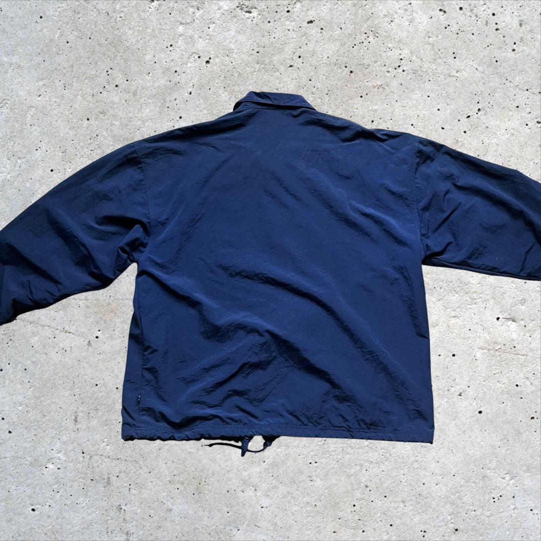 【90s】adidasコットンジャケット　トレフォイルロゴ　ドローコード