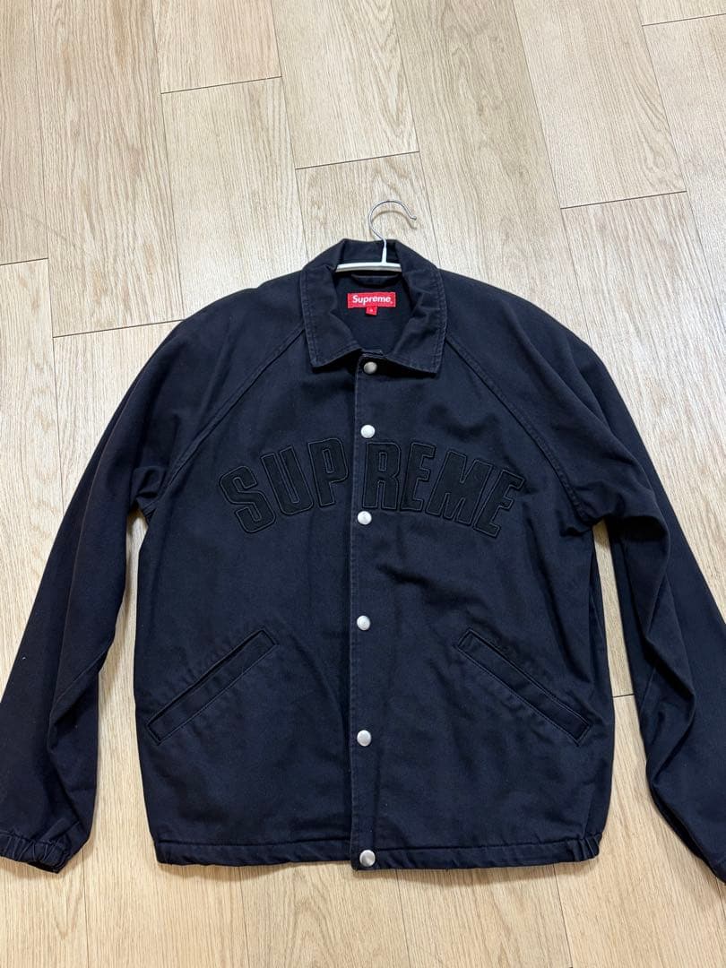 ジャケット・アウター Supreme Snap Front Twill Jacket BLACK