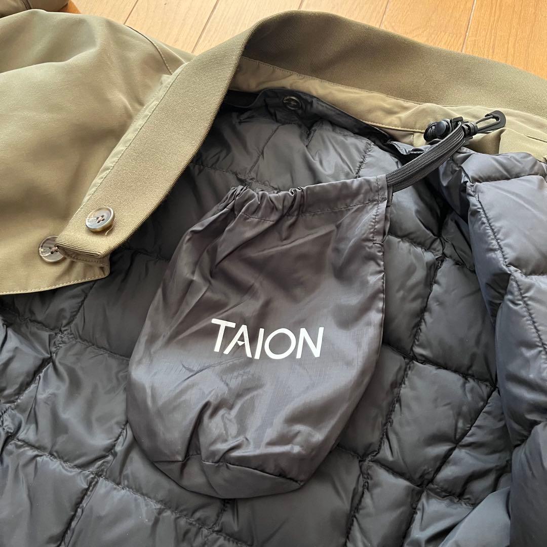 TAION ダウンジャケット付きロングコート