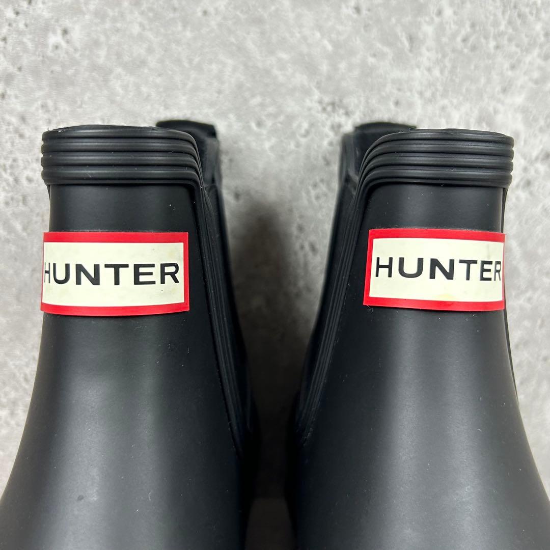【極美品】HUNTER ハンター レインブーツ ショート丈 UK3 防水