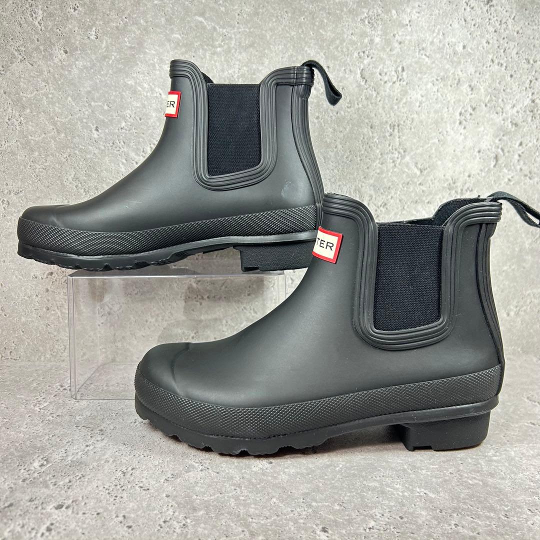 【極美品】HUNTER ハンター レインブーツ ショート丈 UK3 防水