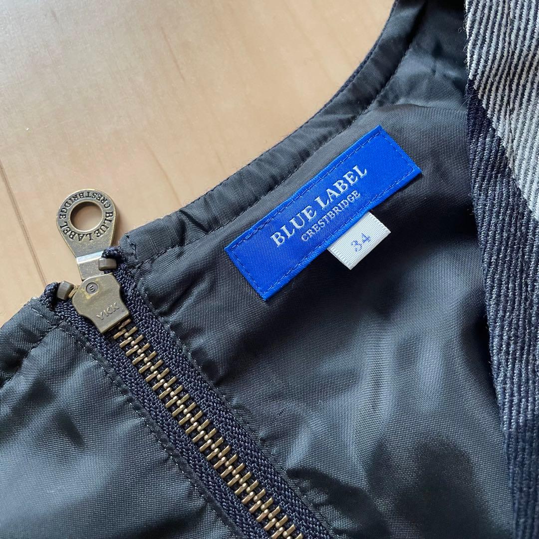 美品　BLUE LABEL CRESTBRIDGE チェック柄ジャンパースカート