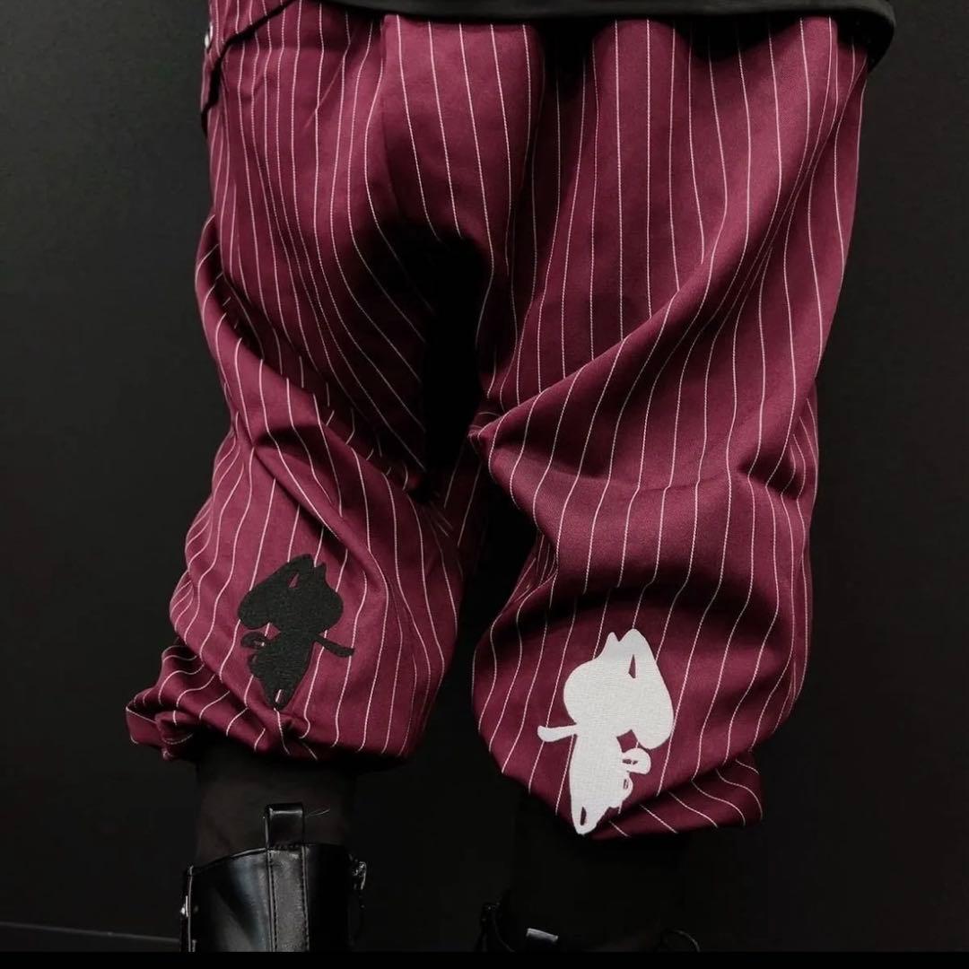 NieR 3POCKET STRIPE SARROUEL PANTS【フラップ付