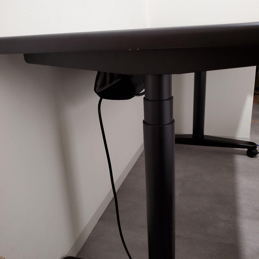 COFO Desk Premium　昇降デスク 足・天板黒 140×70
