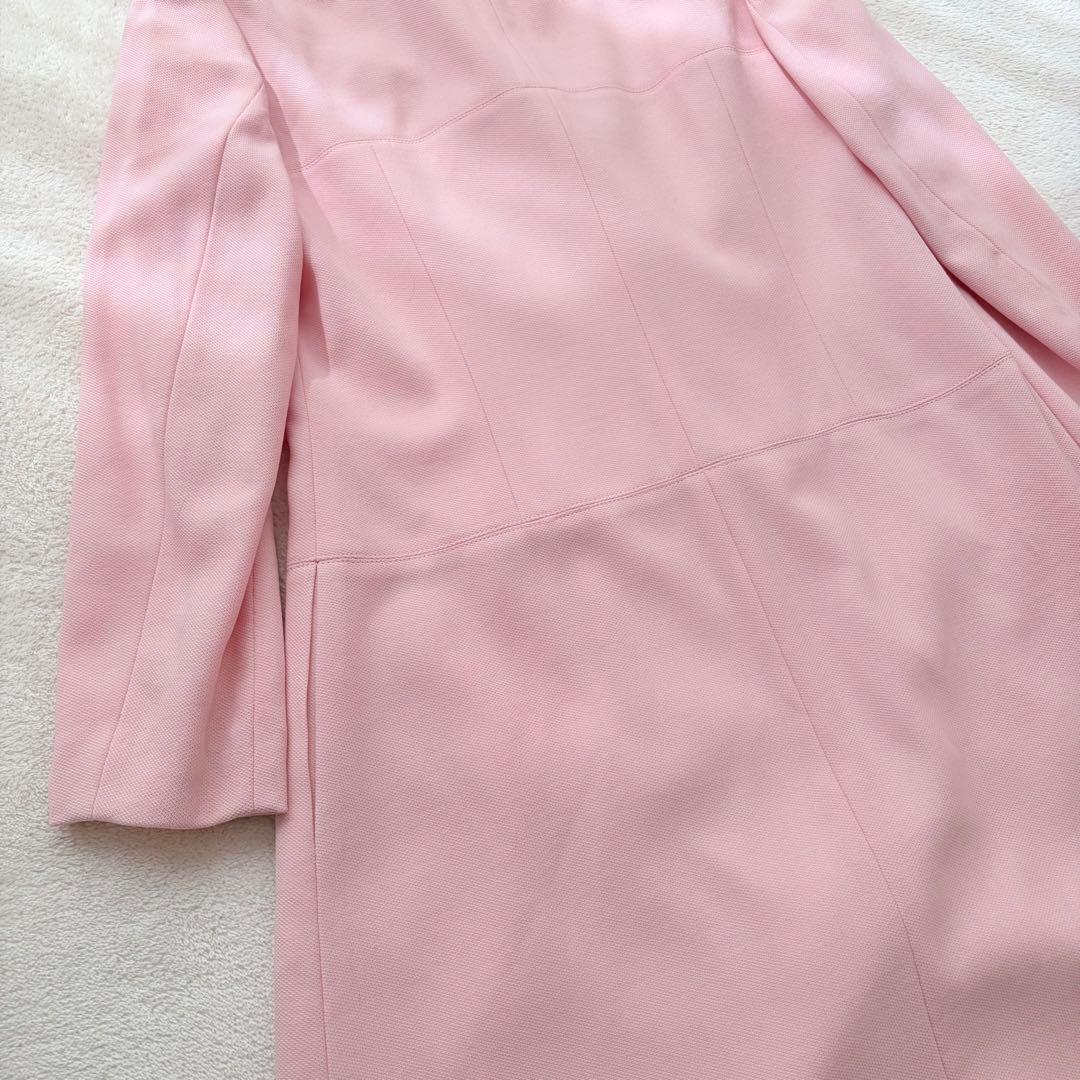 ❁ KOJI WATANABE STYLE ロングコート 桜色カメオボタン
