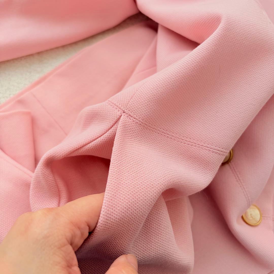 ❁ KOJI WATANABE STYLE ロングコート 桜色カメオボタン