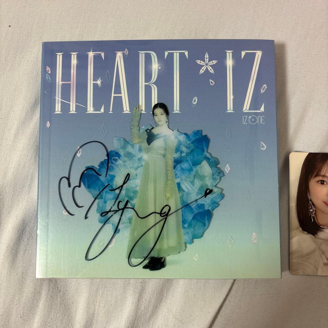 チャン・ウォニョン直筆サイン入り　IZ*ONE HEART*IZ CD アルバム