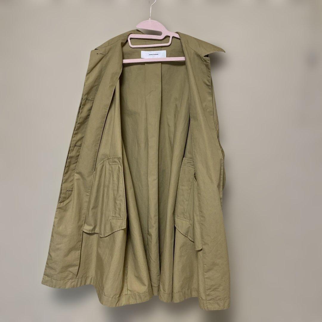 JOURNALSTANDARD ハイカウントワイドステンカラーコート ベージュ