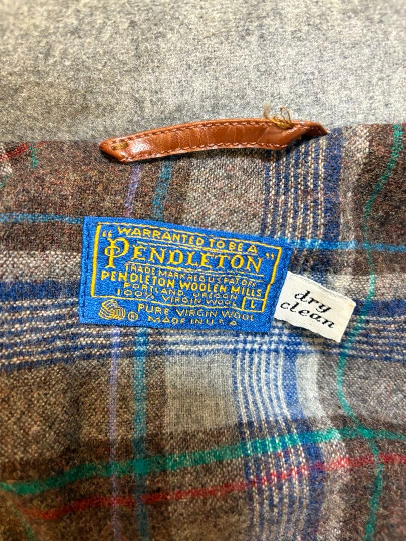【激レア・美品】PENDLETON ウールジャケット グレー チェック裏地