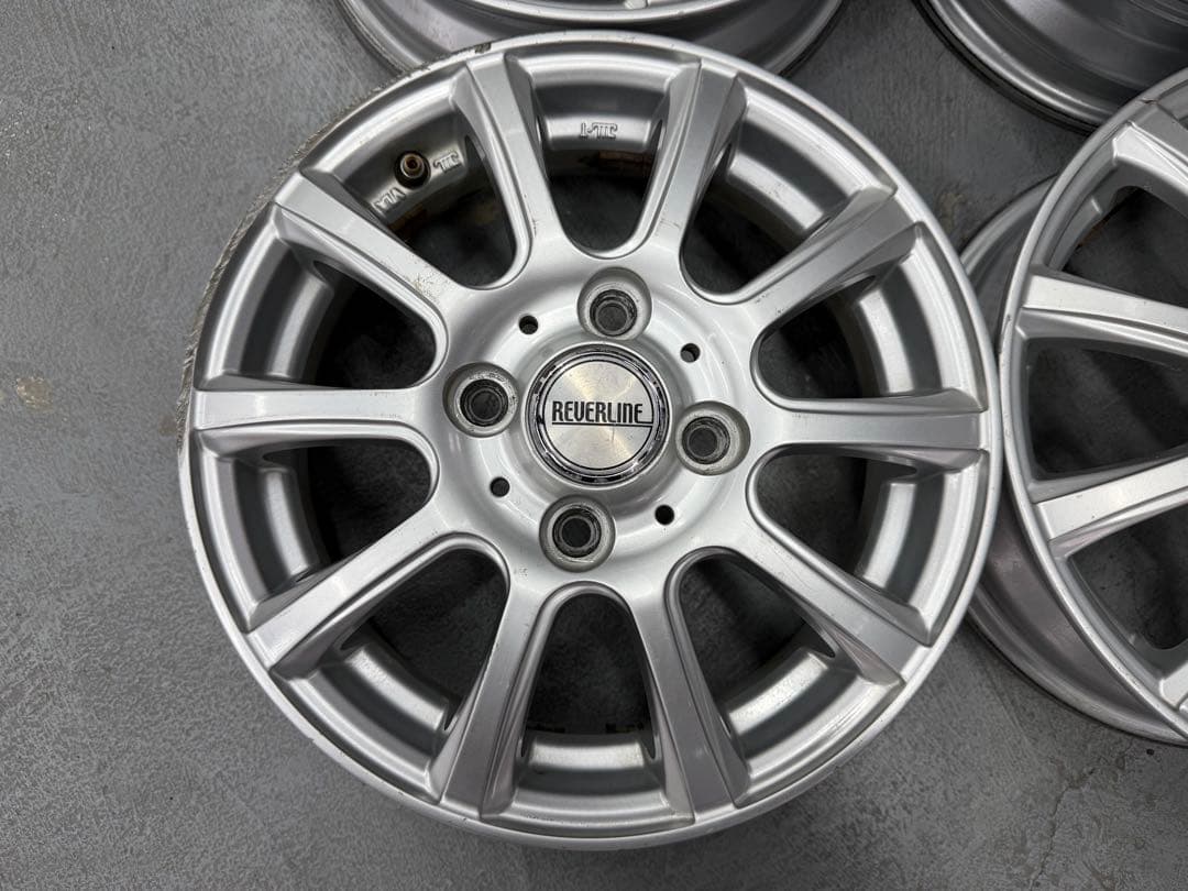 軽自動車アルミホイール 13インチ 13×4 4穴 中古4本