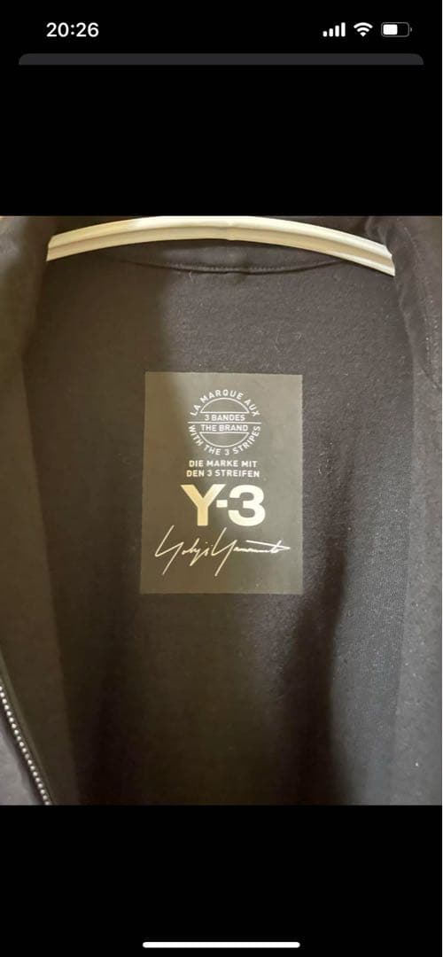 Y3 ジップアップジャケット