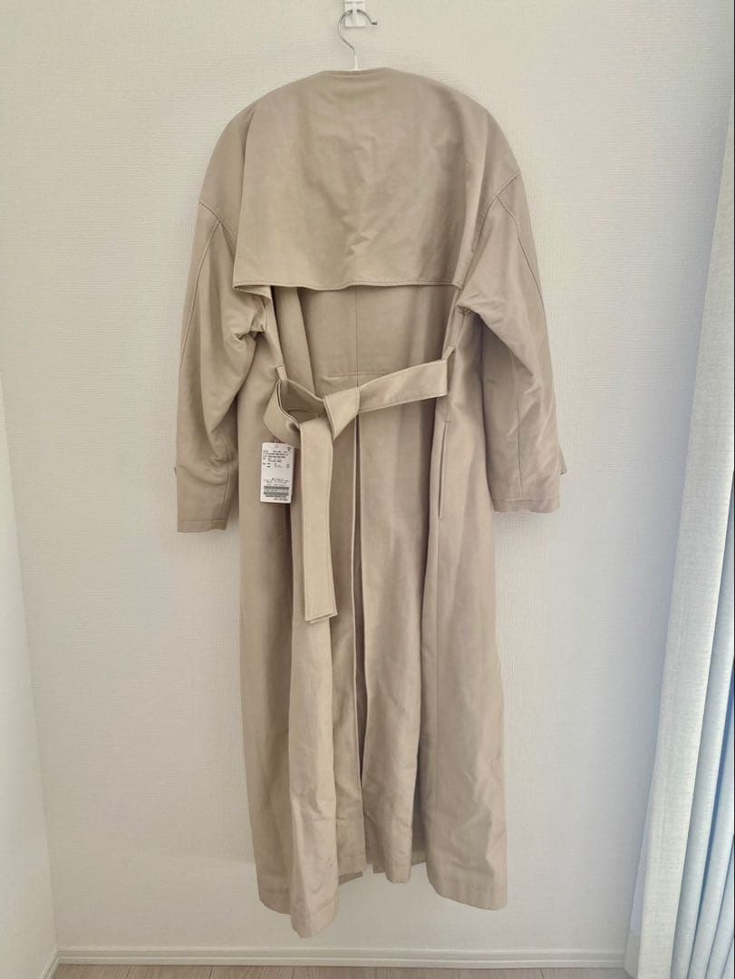 Spick & Span C/Cu ノーカラートレンチコート