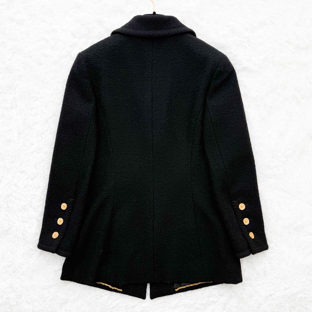CHANEL 90’s VINTAGE ブラックツイードジャケット 金ココボタン