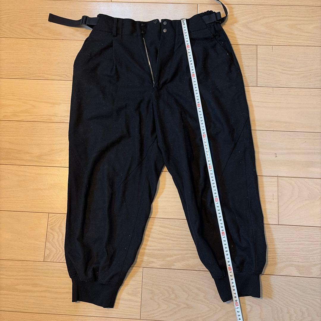 Y-3 CLASSIC WOOL FLANNEL CUFF PANTS ブラック