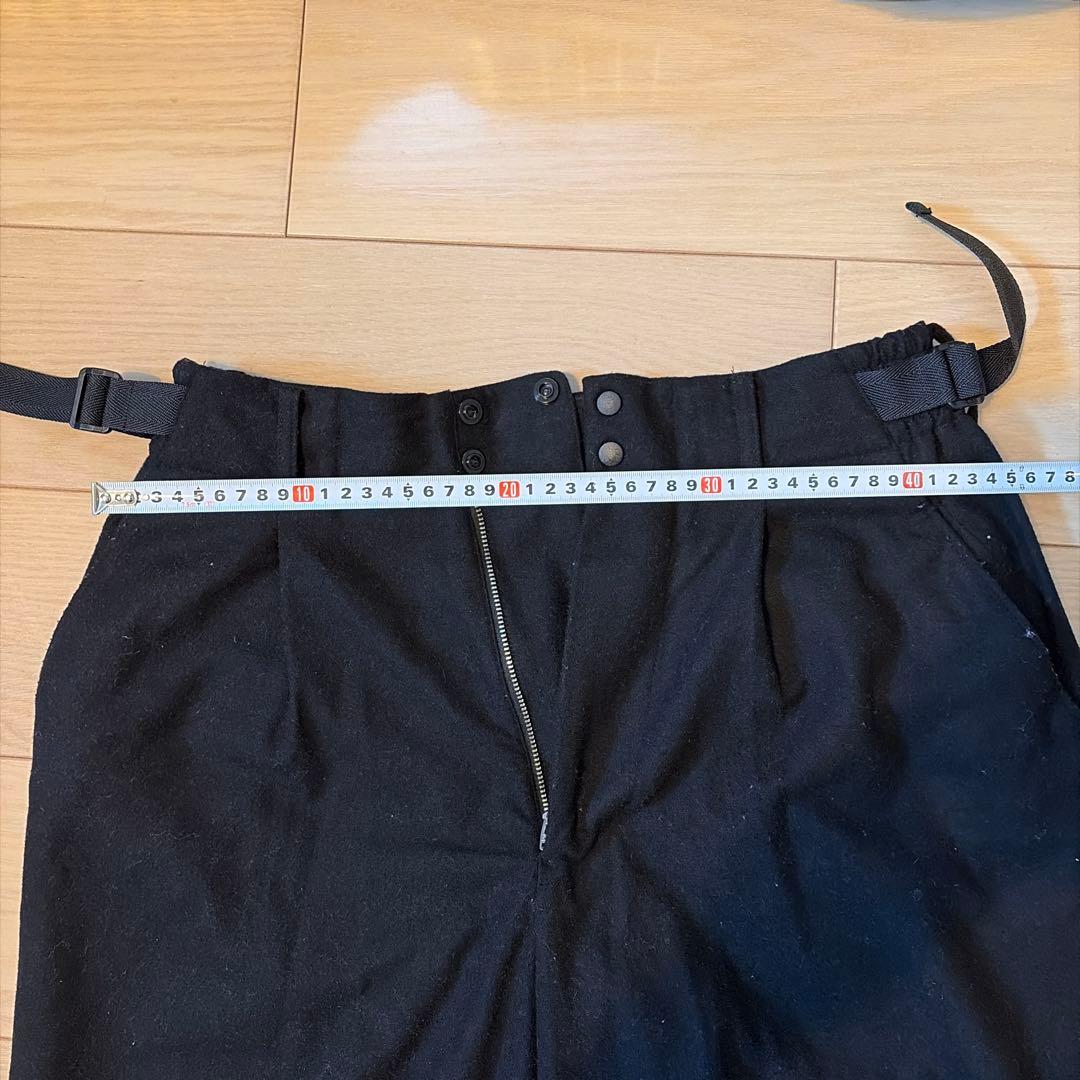 Y-3 CLASSIC WOOL FLANNEL CUFF PANTS ブラック