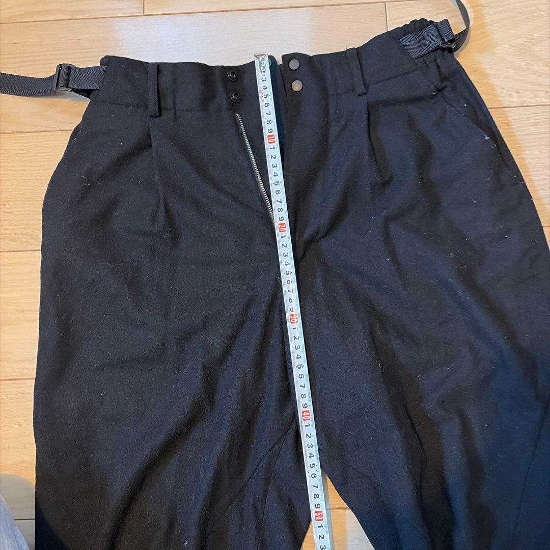 Y-3 CLASSIC WOOL FLANNEL CUFF PANTS ブラック