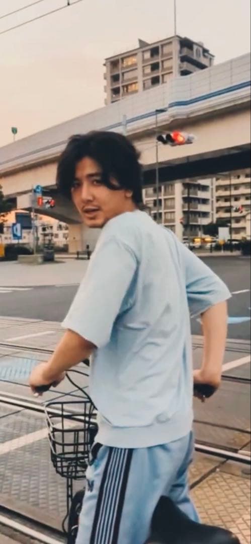 【新品】藤井風着用 NEEDLES トラックパンツ S ストレート サックス