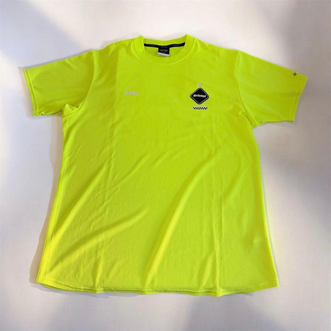 【極美品】F.C.Real Bristol 半袖　Tシャツ L ネオンイエロー