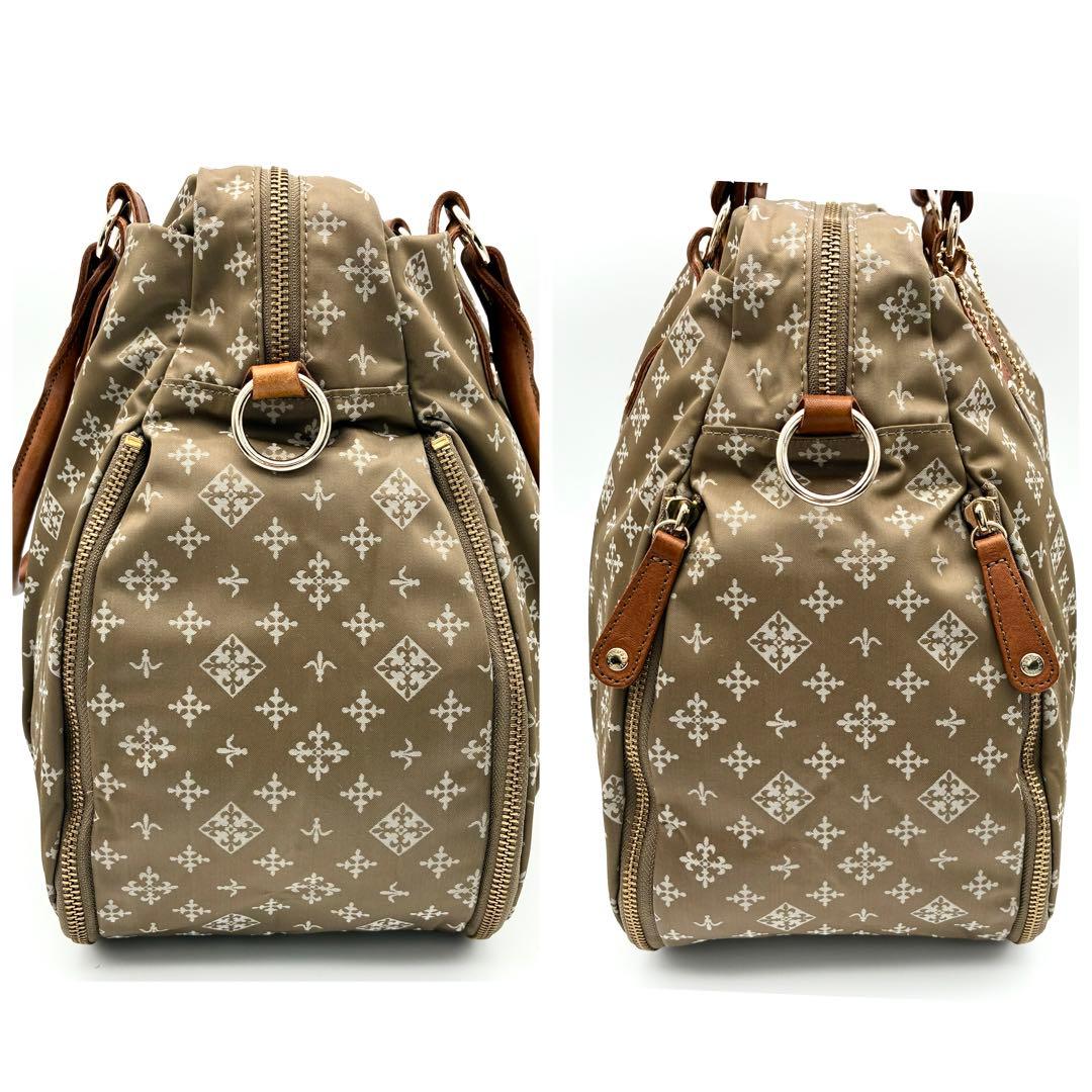 【極美品】russet ボストンバッグ ショルダー 2way ナイロン ベージュ