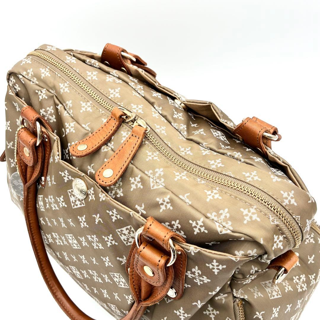 【極美品】russet ボストンバッグ ショルダー 2way ナイロン ベージュ