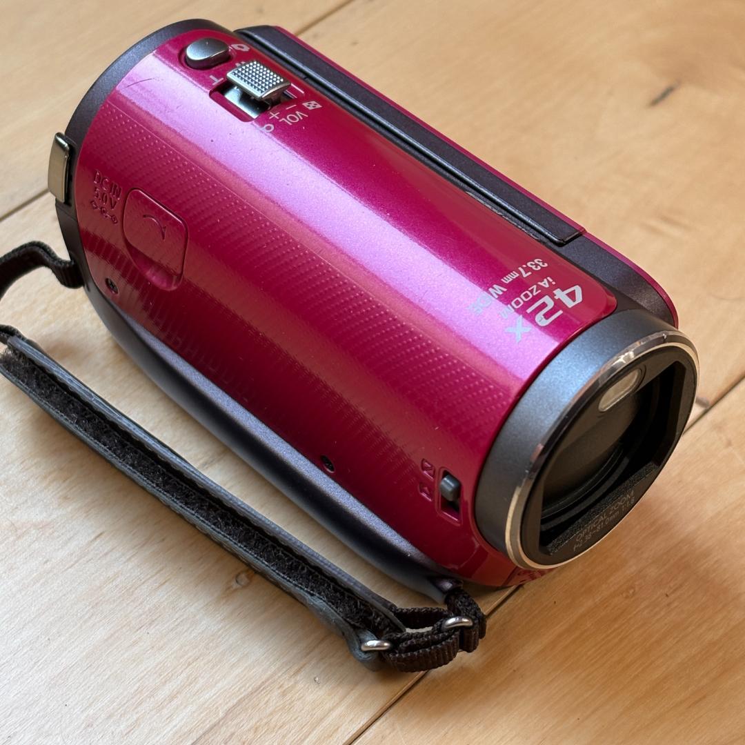 ☆フルHD画質☆　Panasonic HDC-TM45 レッド 42倍ズーム