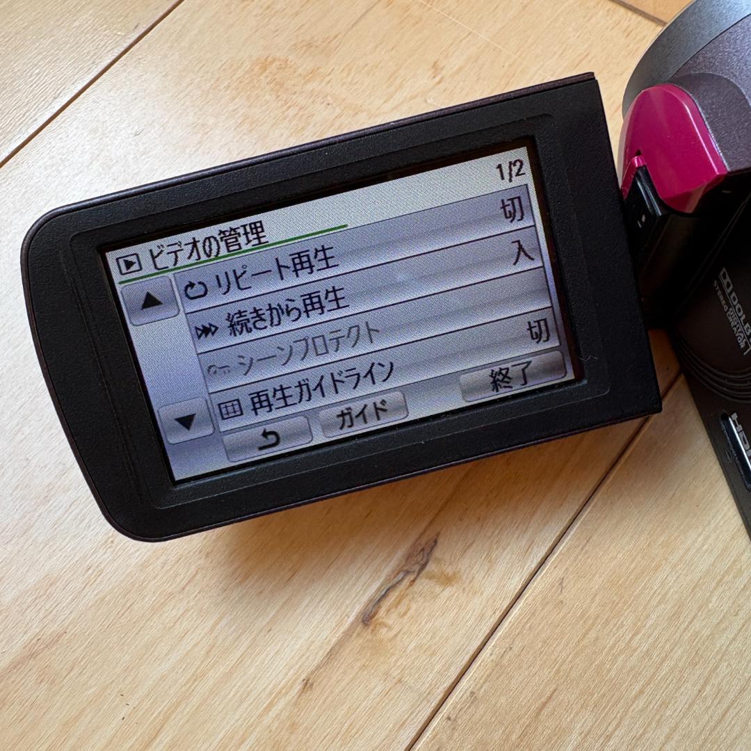 ☆フルHD画質☆　Panasonic HDC-TM45 レッド 42倍ズーム