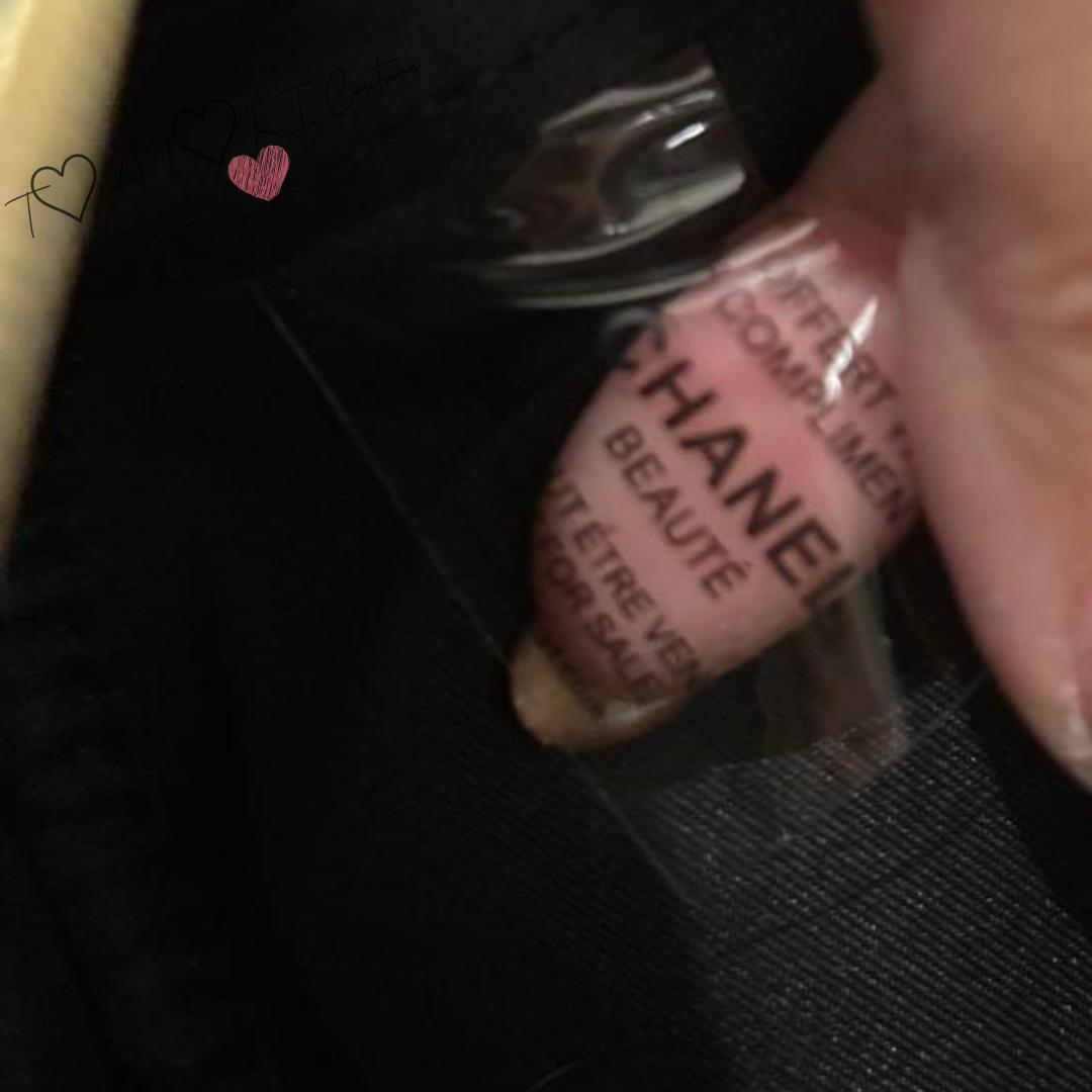❤CHANEL❤VIP限定 コスメポーチ チェーン付 ラメ入り ブラック