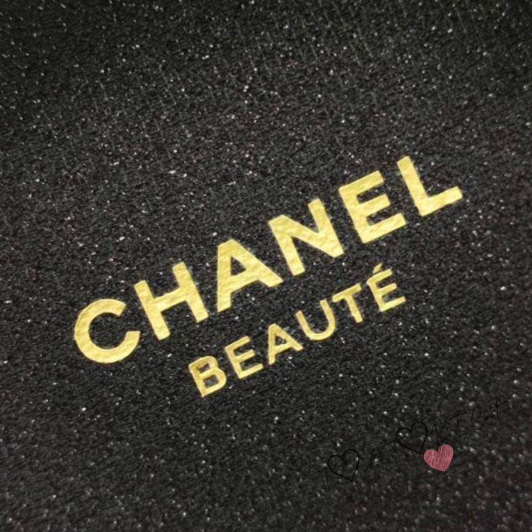 ❤CHANEL❤VIP限定 コスメポーチ チェーン付 ラメ入り ブラック